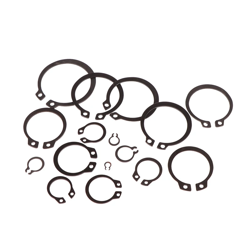 225/300 ชิ้น C ประเภทภายในวงแหวนคลิปยึด Snap Ring Assortment โลหะผสมเหล็กคลิปแหวนสําหรับรู Assortment ชุด, 18 ขนาด