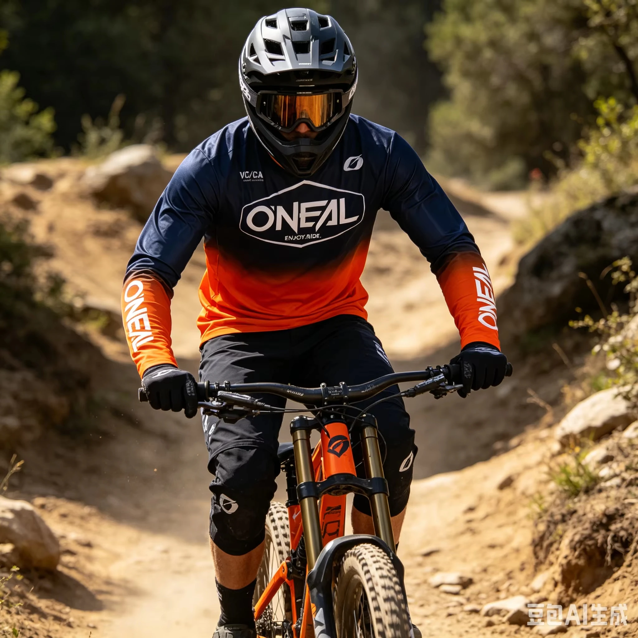 Familien-Set: Herren Downhill-Rennanzug, MTB-Radtrikot, Motocross-Motorradtrikot, atmungsaktiv, schnelltrocknend, Offroad-Sportbekleidung – Detail 6
