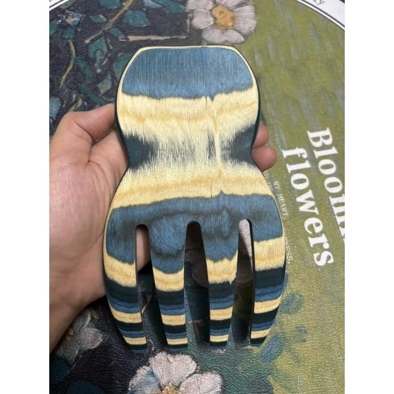 Colorful Wood Salad Hand Fruit Salad Stirring Shovel Ideal for Making Salad and Fruit Parfait