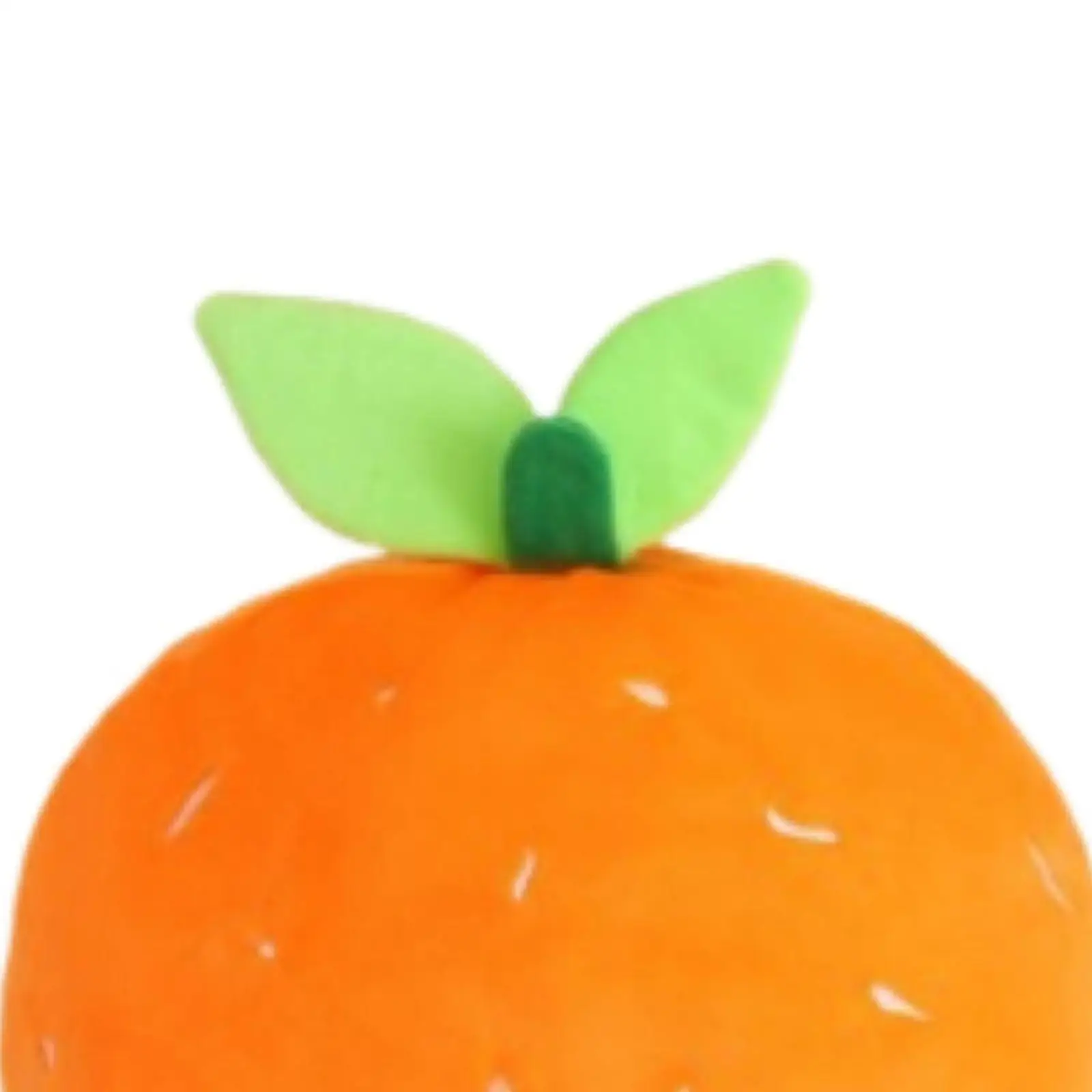 Cappello arancione peluche Cappello ripieno di frutta arancione per festival di carnevale