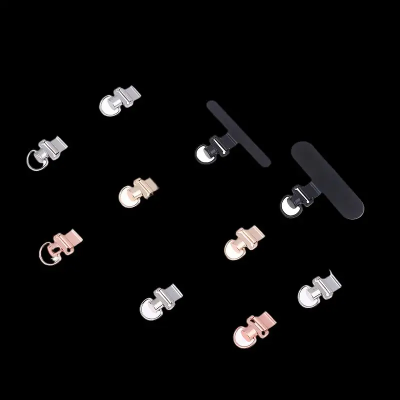 1Pcs Metal Phone Lanyard Gasket Patch Detachable Mobile Phone Rope Card Clip Universal Anti-Lost Phone Strap Holder Adapter