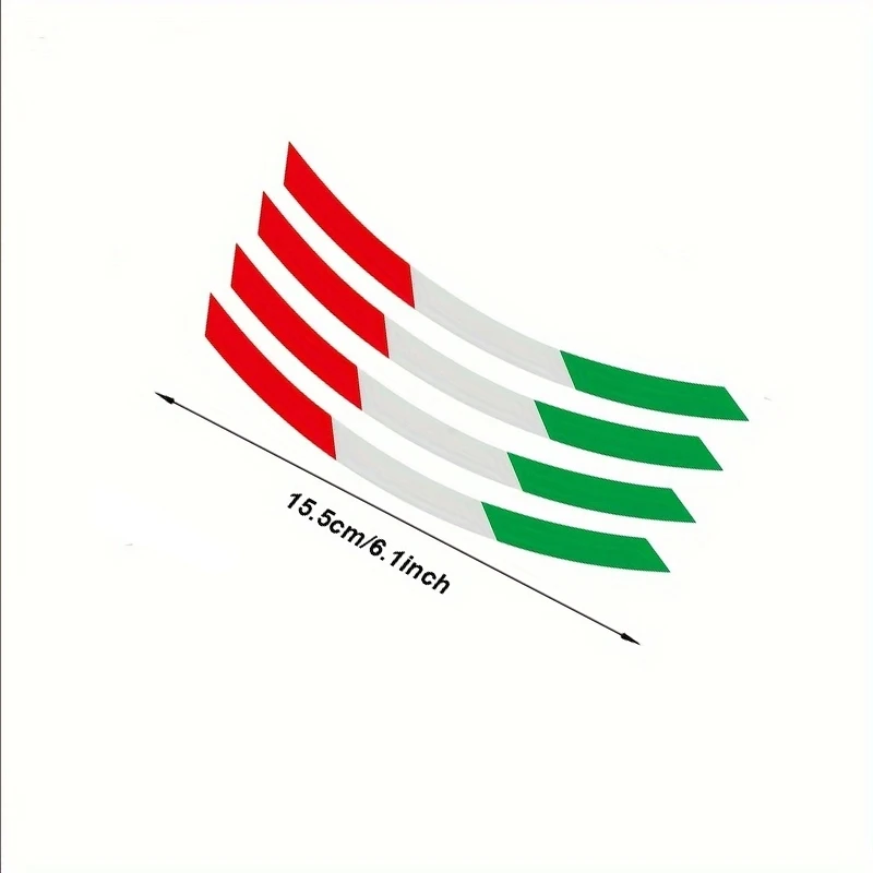 4Pcs Wheel Rim Vinyl Decal Sticker For Fiat Abarth 500 595 695 Series Car Auto Exterior Decor Accessories