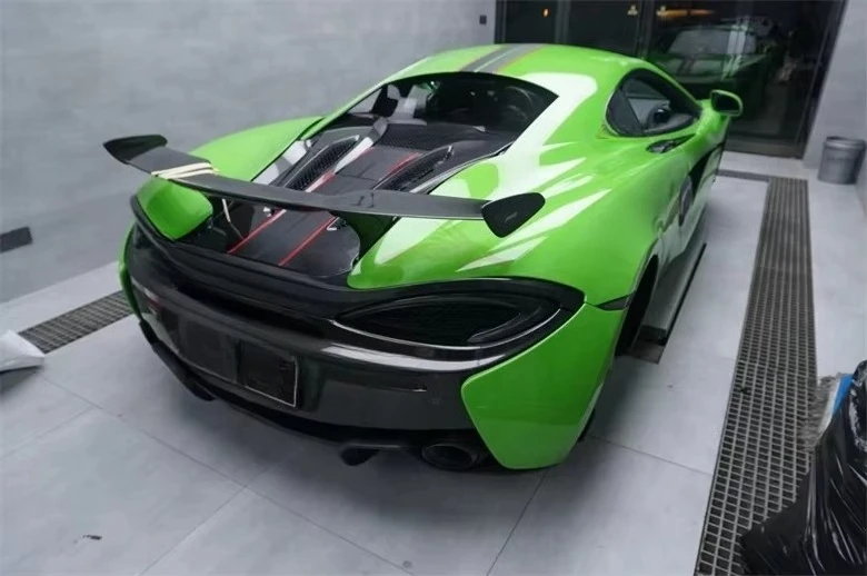 MO Style Dry Carbon Fiber Rear Spoiler for Mclaren 570s 540c 570gt Rear Wing Perfect Fitment High Quality 5