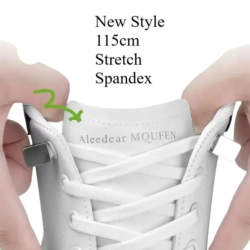 1 Set Schnürsenkel ohne Binden mit magnetischen Metallschnallen, wiederverwendbares Design für Sneaker, Freizeitschuhe, Alltagskleidung für Erwachsene und Kinder – Detail 3
