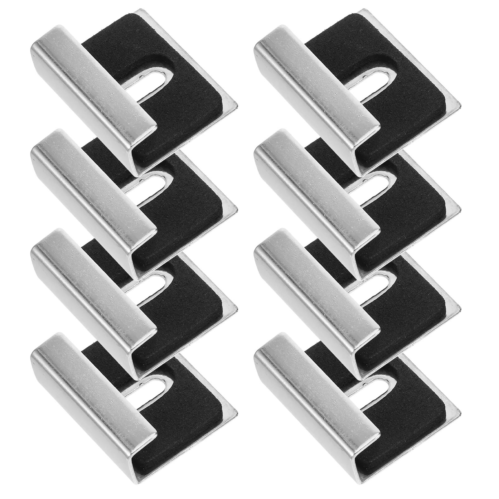 

8 Pcs Adhesive Glass Bracket Buckle Coat Hanger Stand Wall Hanging Kit Outdoor Mirror Clips