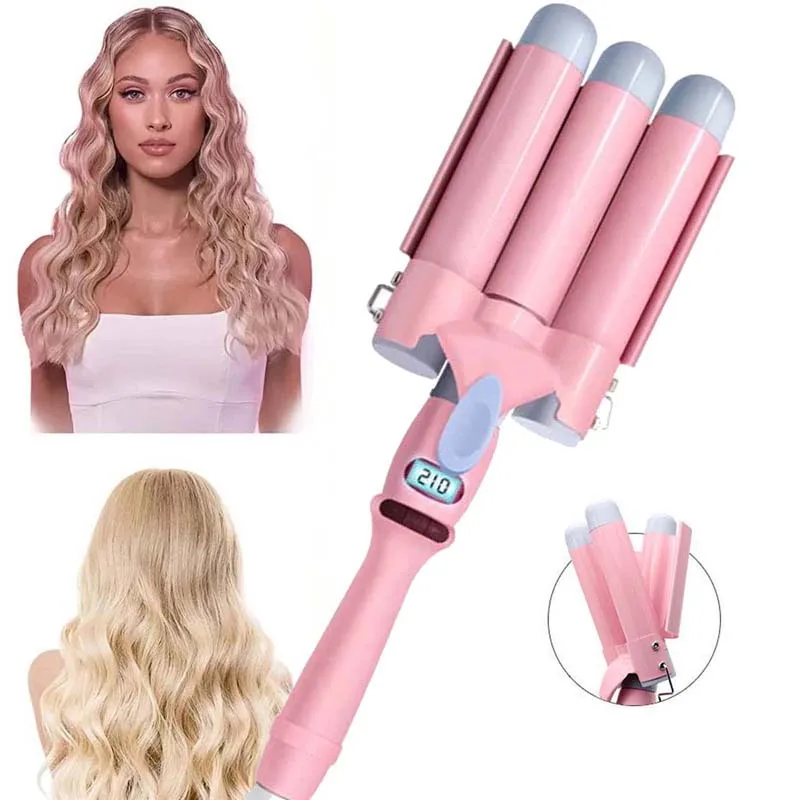 

Щипцы для завивки с ЖК-дисплеем, керамический инструмент для моделирования, щипцы для завивки волос, электрические щипцы для завивки волос, роликовые кудри для завивки яиц