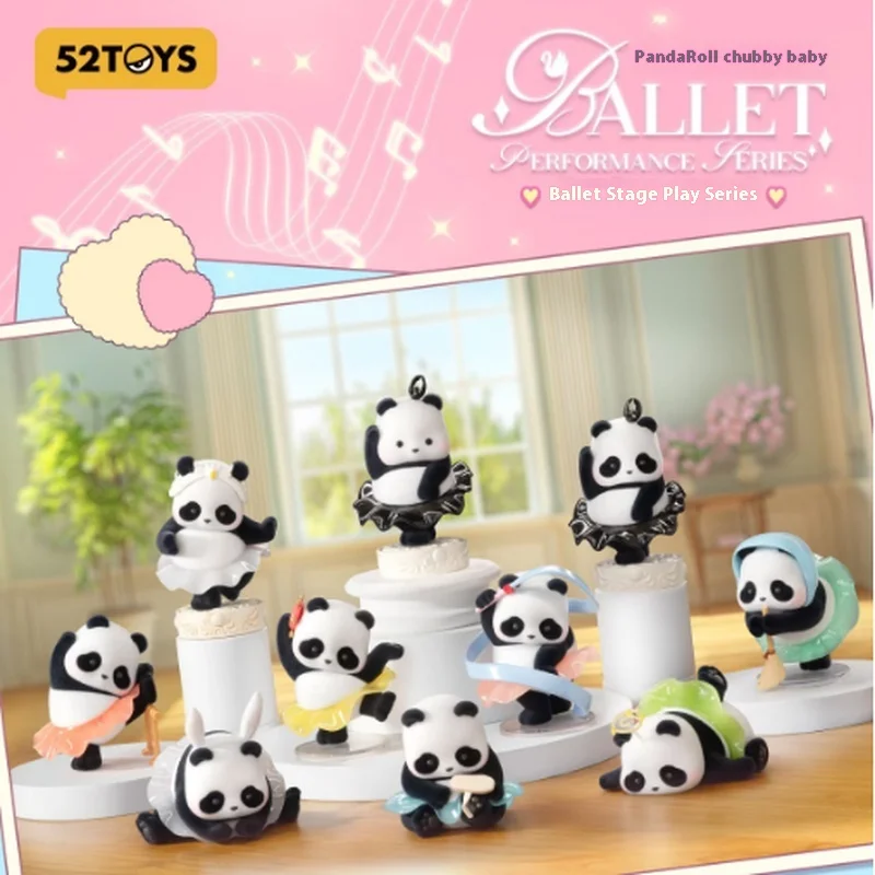 

52TOYS Panda Roll слепая коробка толстый балет сценическая серия милая кукла панда настольный орнамент панда игрушки периферийные подарки коллекция