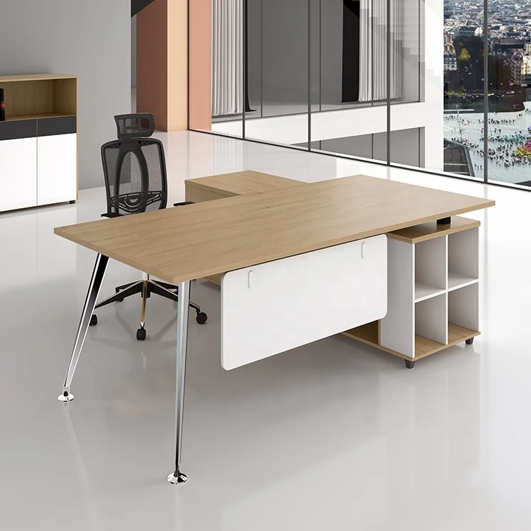 Office Table High Quality Single President Desk and Chair Combination General Manager Desk Large Workstation Supervisor Desks