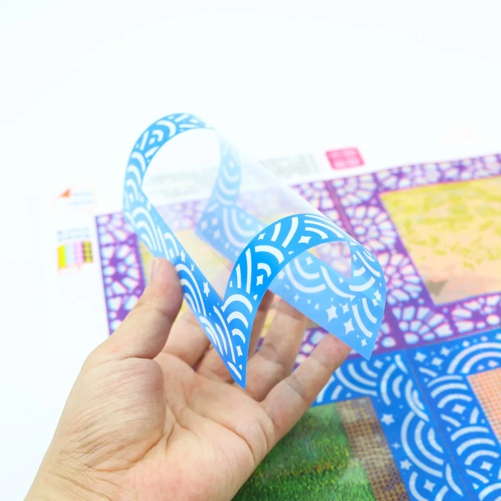 Buntes, wiederverwendbares, antihaftbeschichtetes, transparentes Trennpapier, Trennfolie für Diamantkunst-Bilderrahmen, Zubehör für 5D-Diamantmalerei – Detail 9
