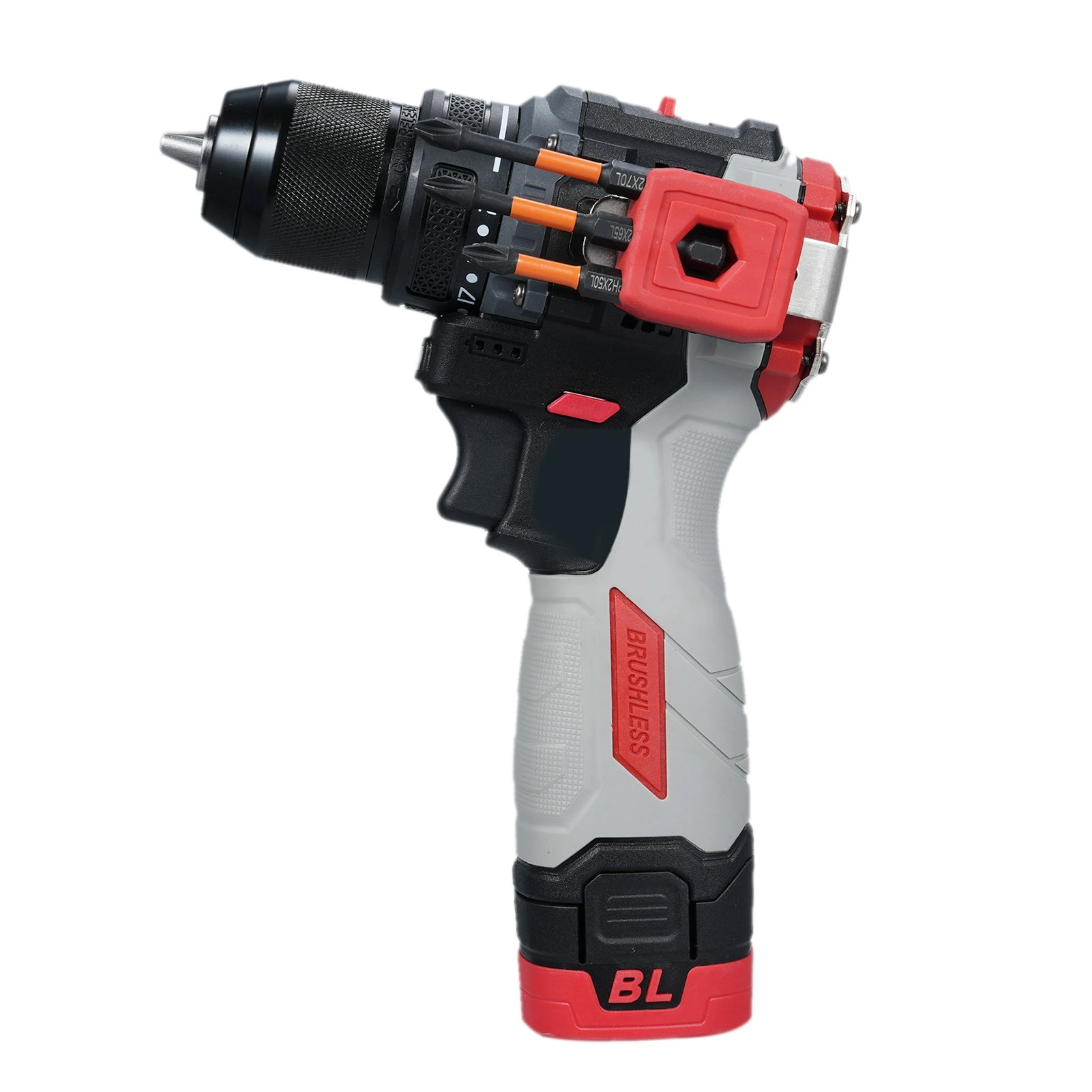 Hammer Drill 16.8V Brushless Power Drill Set Rechargeable Drill with Battery and Charger 45N.M Torsion 2 Variable Speed