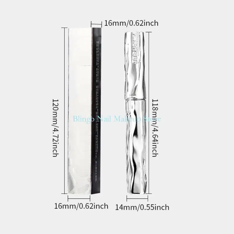 28TA Iron Wand Mascara,Metal Mascara Wand, Curling Metal Rods Mascaras Black, Waterproof Natural Length Slender Building