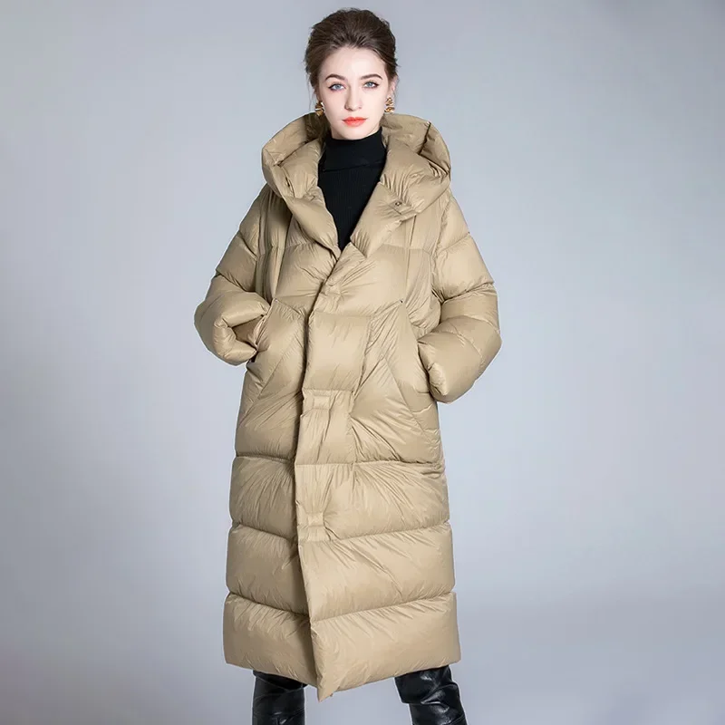 New Winter Hoodies Puffer White Duck Down Jackets For Womens 2024 High Quality Ladies Windproof Warm Coats