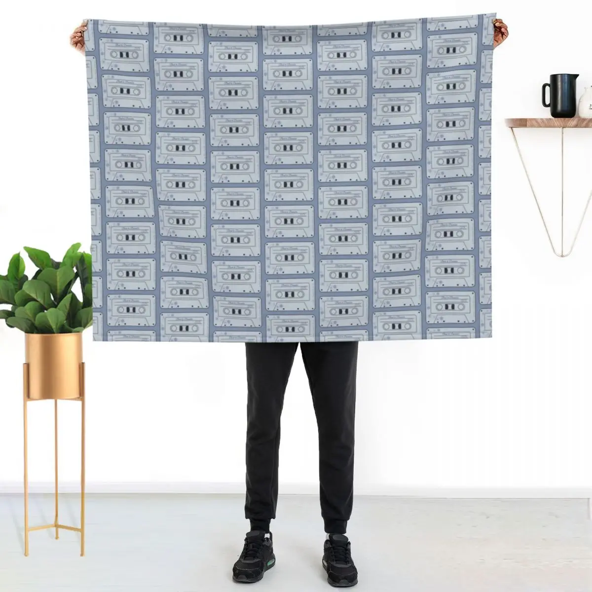 Back to December Cassette Throw Blanket Compact Warm Blanket for Car Road Trip