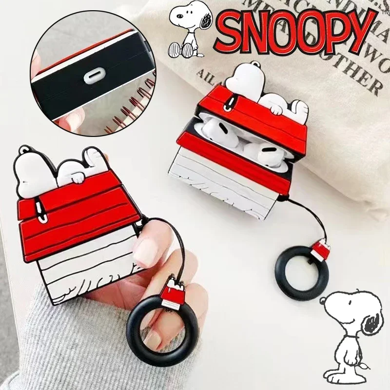 Snoopy Cartoon Creative Earphone Case for Airpods 3 2 1 Pro Pro2 Case Protective Dustproof Wireless Bluetooth Cover Accessories