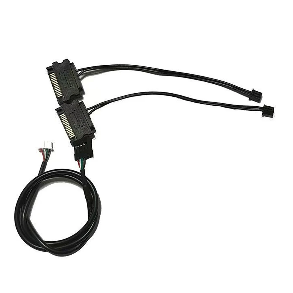 

5V 3Pin ARGB Splitter Hub Support SignalRGB OpenRGB Addressable ARGB Splitter SATA Power for Extended Motherboard Interface