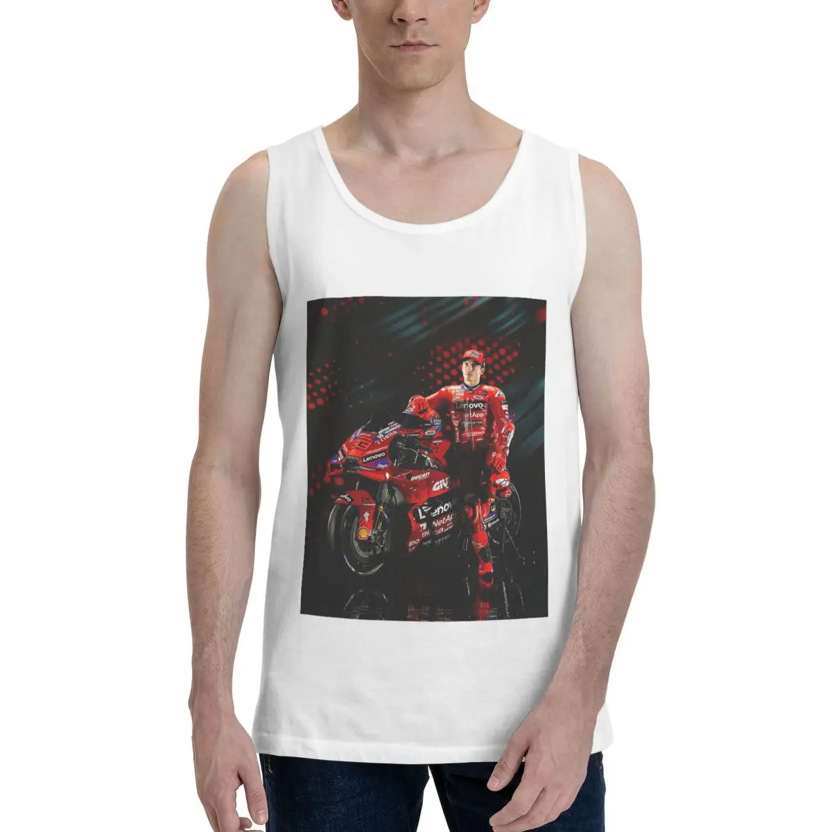 Motorcycle Marqueze 100% Cotton Men's Sweatshirt Vest Sleeveless Clothing Tees Men Tank Tops T-shirt