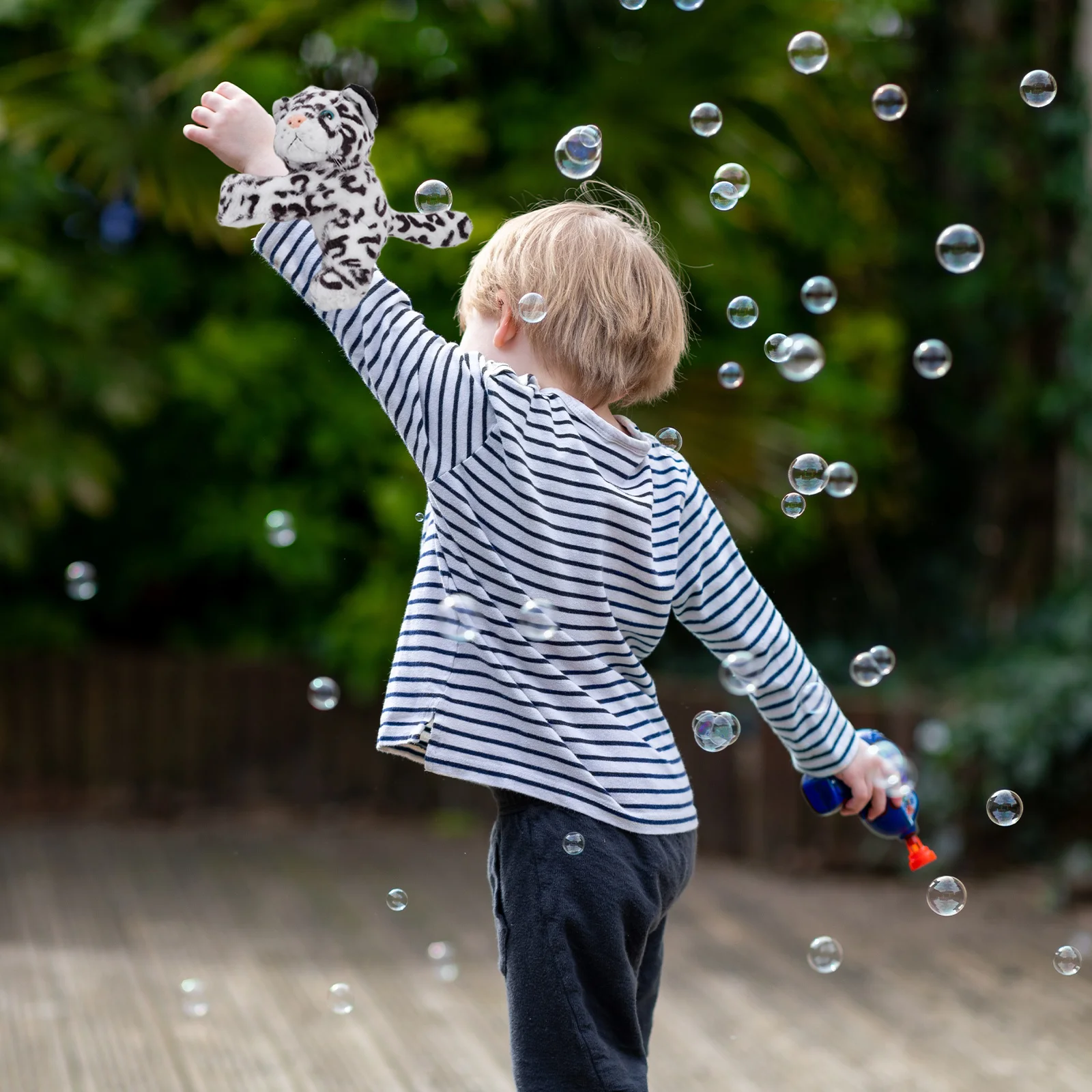 سوار صفعة على شكل نمر الثلج، سوار معصم لطيف على شكل حيوان للأطفال، أساور محشوة ناعمة - جائزة الفصول الدراسية لحفلات أعياد الميلاد #3