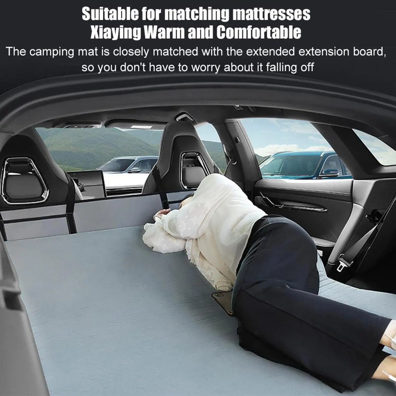 

Car Rear Seat Mattress Car Travel Back Seat Sleeping Mattress Foldable Car Rear Seat Extender For Outdoor Camping