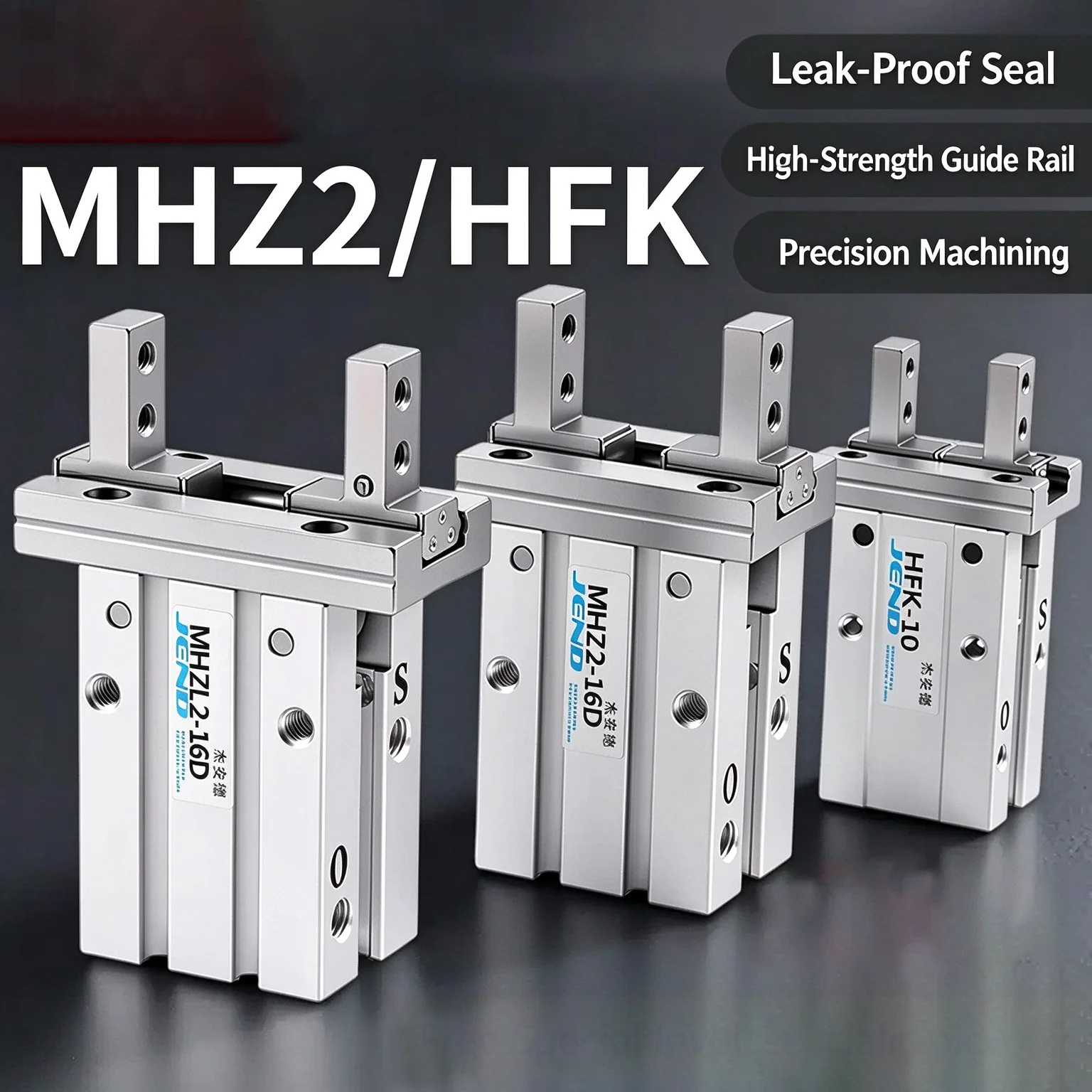 HFZ Pneumatic Finger Cylinder Mechanical Gripper Mini Parallel Clamp Fixture with Magnet Durable 6/10/16/20/25/32/40 Sizes