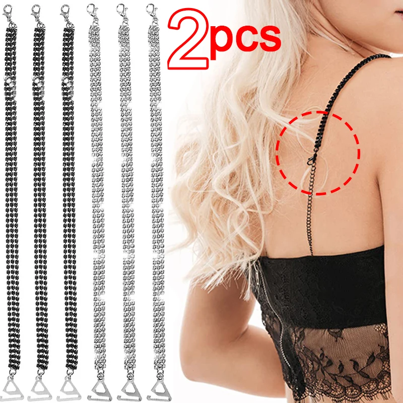 Sexy Double-layer Rhinestone Bra Shoulder Straps Women Elegant Hollow Crystal Underwear Lingerie Strap Belt Chains Gifts