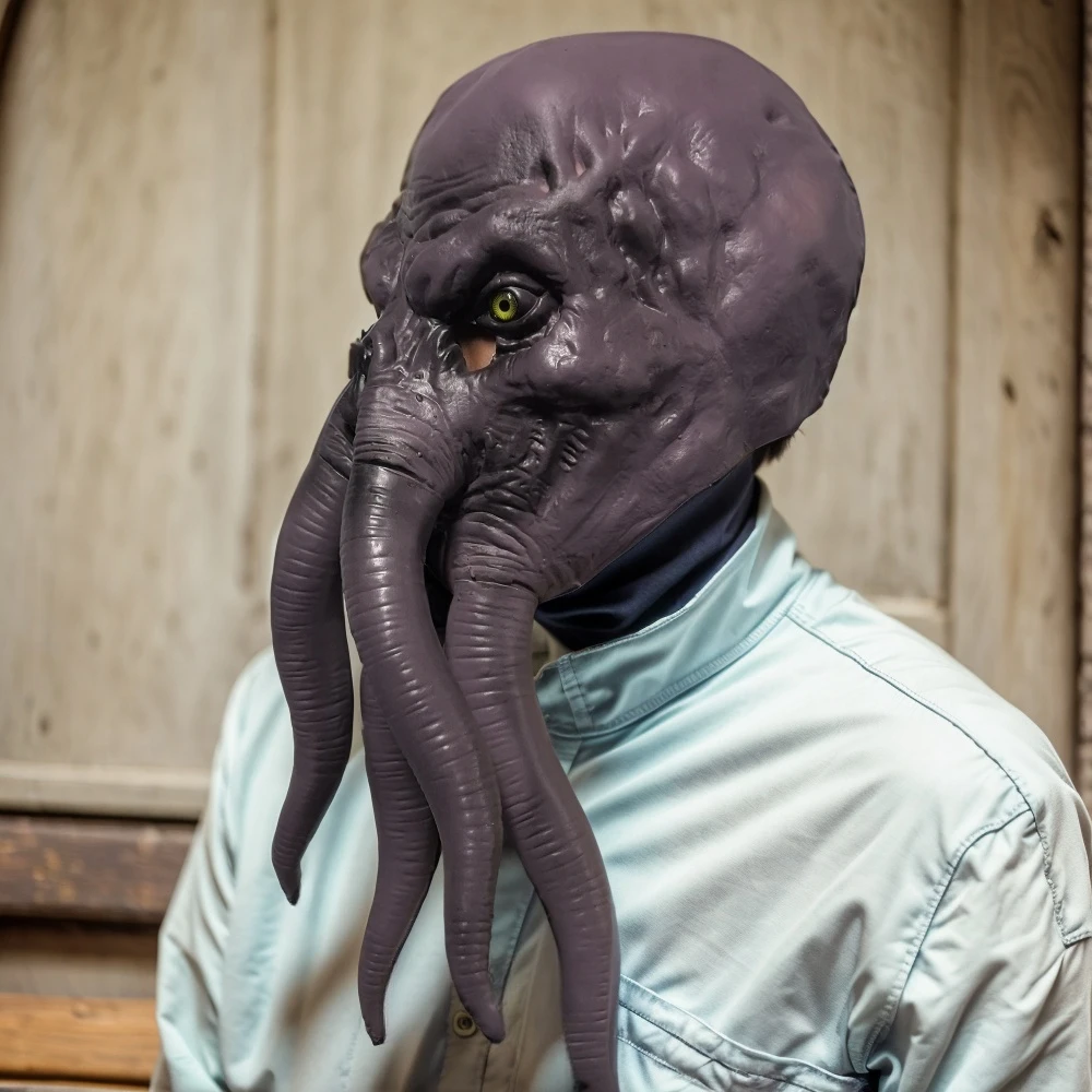 Baldur's Gate 3 Squiddy Mind Flayer Cosplay Mask Octopus Monster Latex Helmet Halloween Party Costume Props Decor