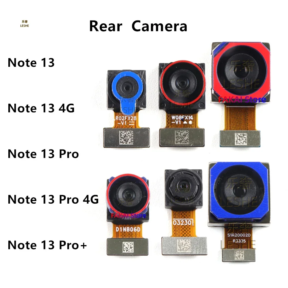 

Задняя камера для Xiaomi Redmi Note 13 Pro Pro+ Plus 4G 5G, основной широкий макро-модуль сверхширокой камеры, замена 200 МП