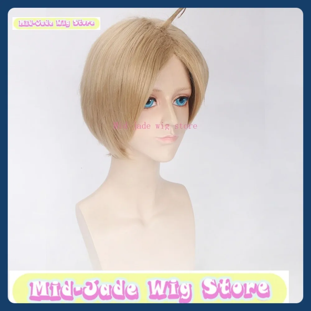 Tienda de pelucas de jade medio, peluca de Cosplay negra de Talia Alfred, juego de Anime, accesorios de disfraz de Halloween, pelo sintético