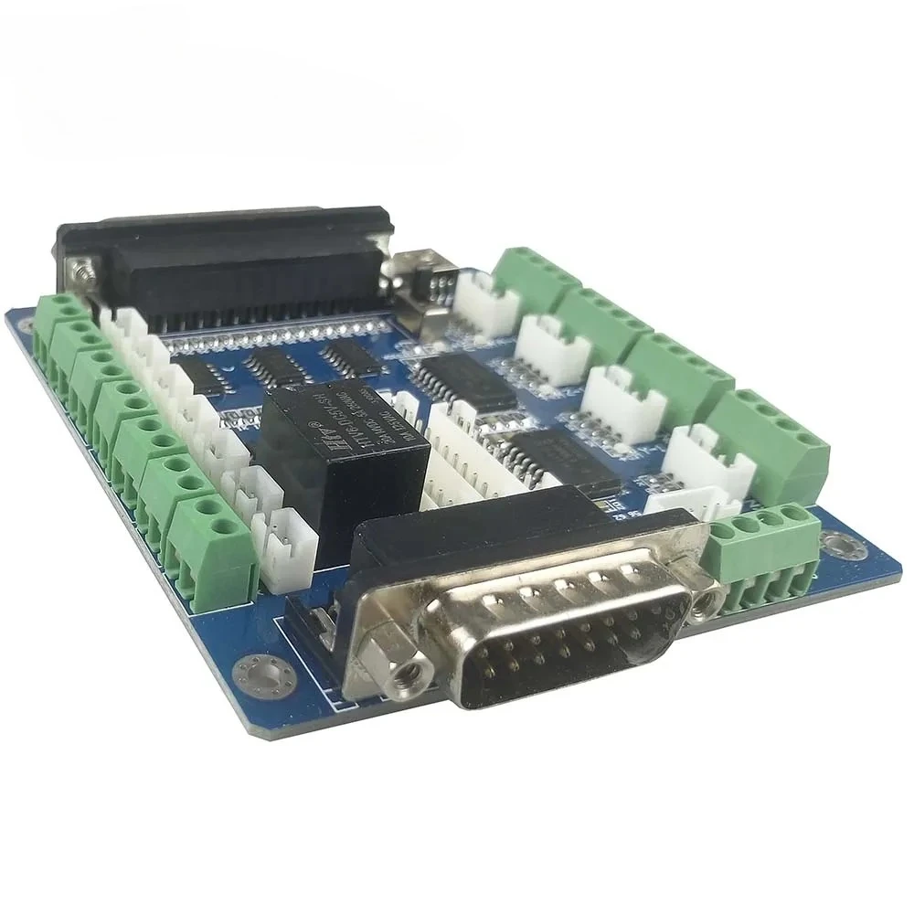 Mach3 5 Axis CNC Breakout Controller Board For Engraving Machine With 5 Axis Interface Board Of Stepper Motor