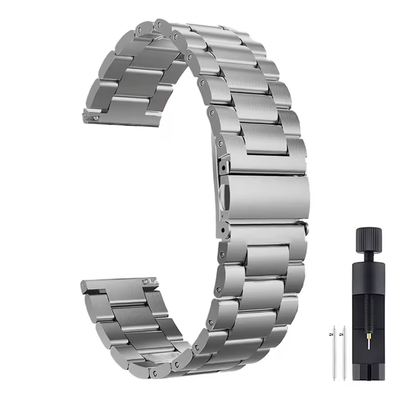 18mm 22mm 20mm Watch Band For Samsung Galaxy Watch 7/6/5/4/3 S3 Active2 Huawei Watch GT 6 Pro GT5 GT4 GT3 2 Stainless Steel Band - Image 7