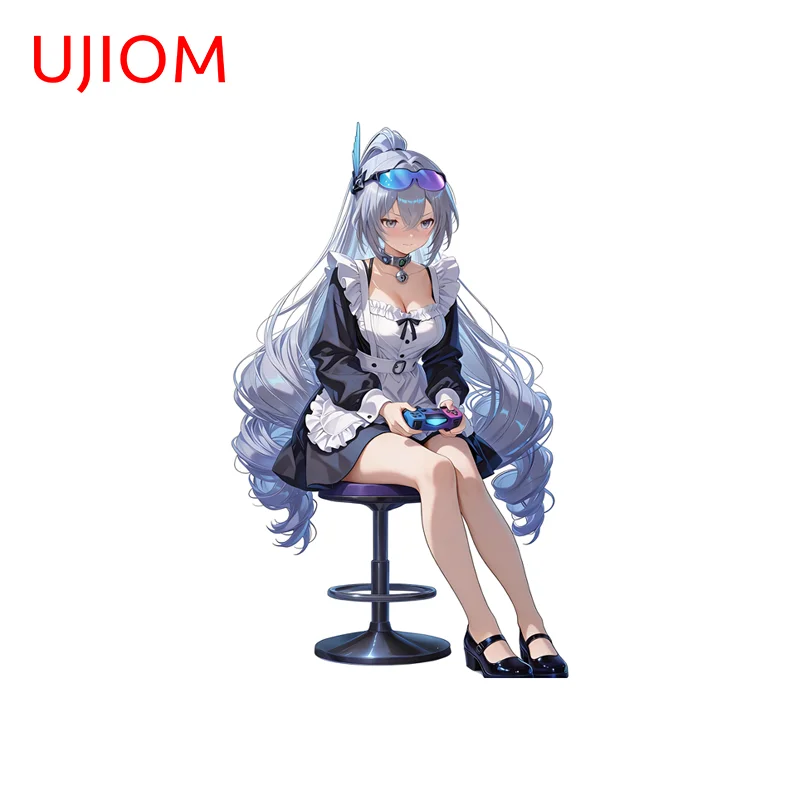 UJIOM Honkai Star Rail‌ Bronya Game Character Wall Sticker Anime Maid Occlusion Scratch PVC Decal Suitcase Wallpaper Decor