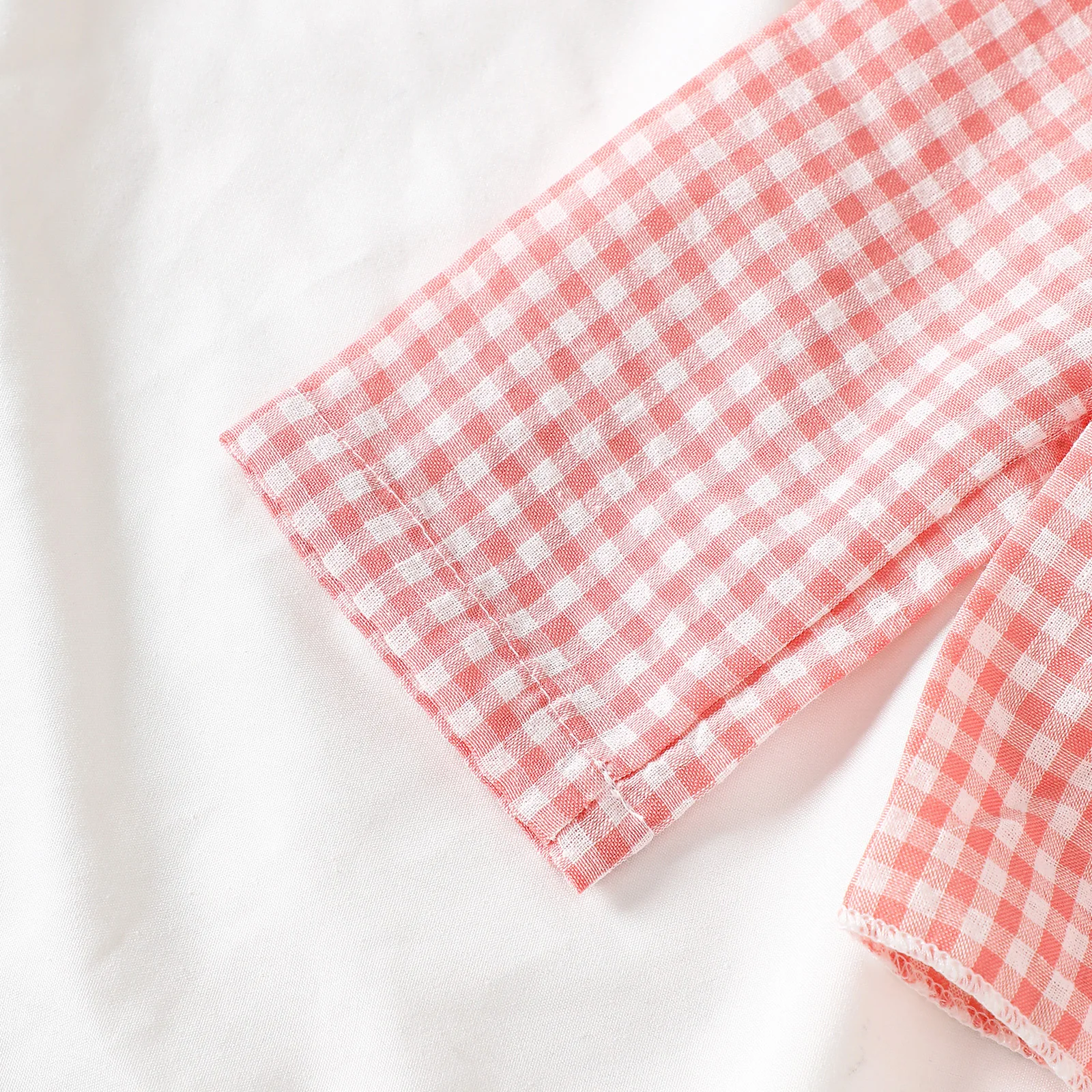 2025 Herfst pasgeboren babymeisjessets Vintage gingham geruite ruches met lange mouwen, top en broek, tweedelige set