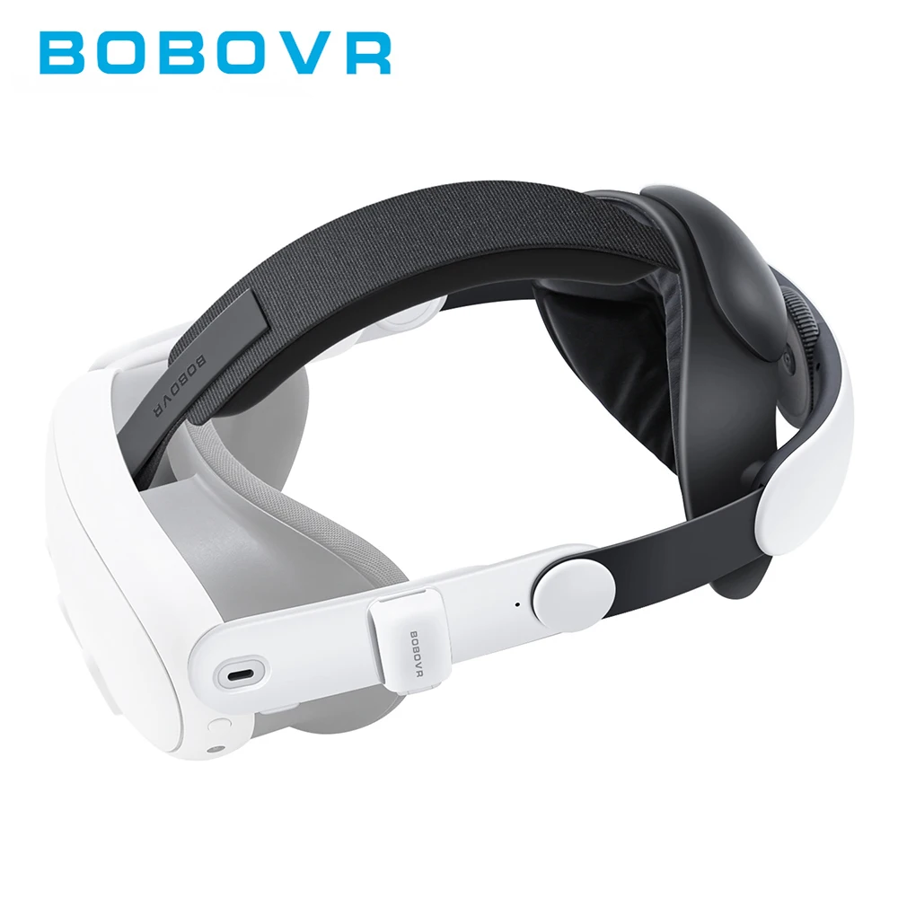 bobovr-e3-ヘッドストラップ-meta-quest-3-3s-と互換性あり-vr-アクセサリー用のカスタマイズ可能な重量構成ケーブル管理クリップ