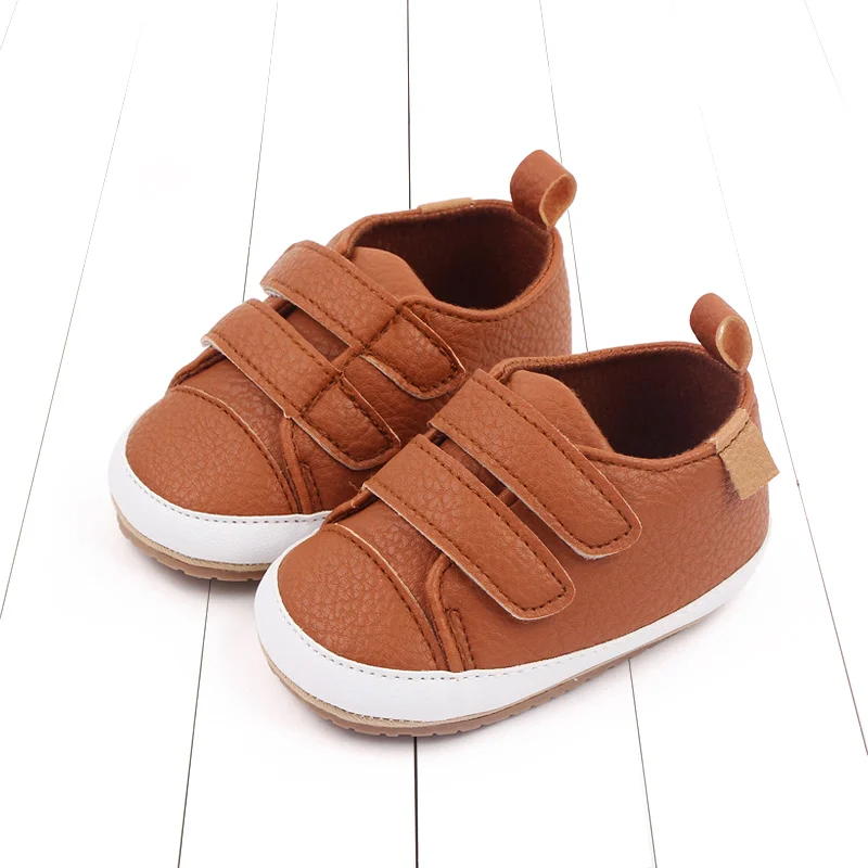 2025 신상 유아 캐주얼 스니커즈 봄 가을 부드러운 PU 및 TPR 밑창 미끄럼 방지 고품질 인기 상품 (0-18개월)