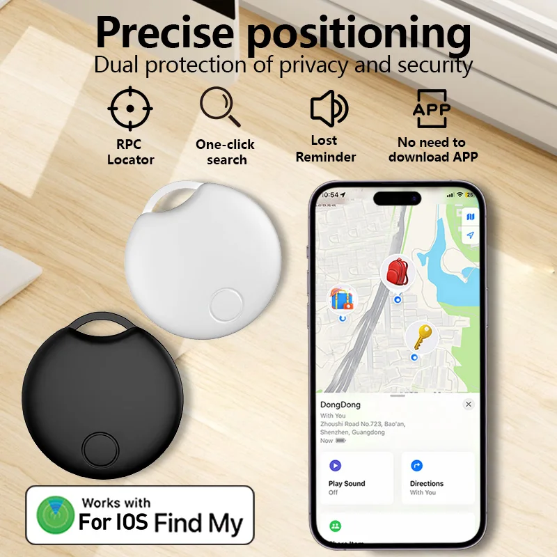 Vivilife Location Tracker العلامة الذكية لـ Apple Find My iOS Key Luggage Item Beyond Bluetooth Range Tracking Finder تحديد موقع الصوت #1