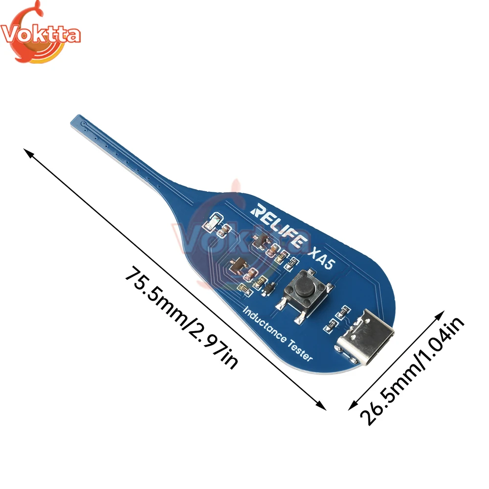 XA5 Inductor Detector Motherboard Coil Tester Quick Fault Checker Electromagnetic Induction Test PC Repair Tool Type-C Interface