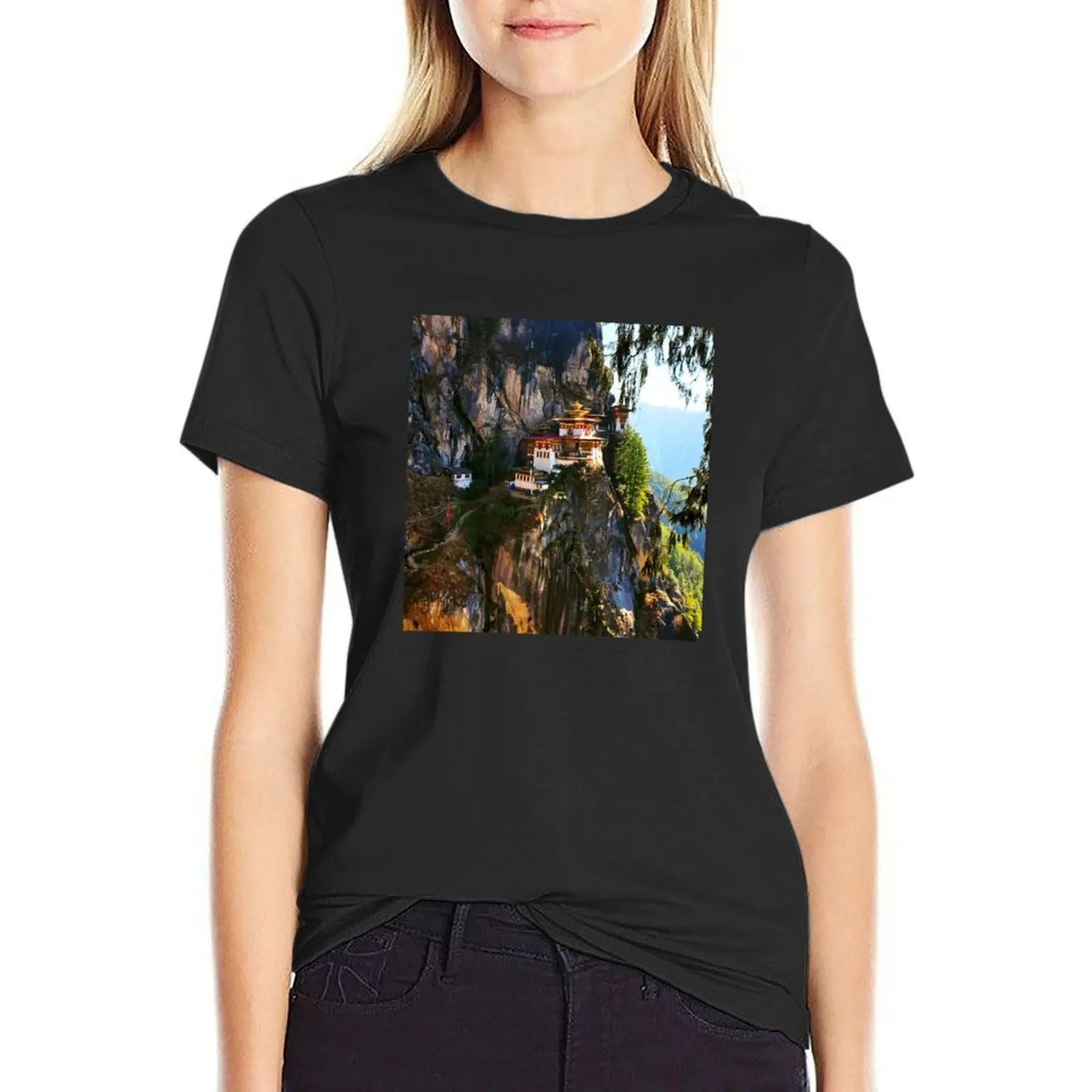 Tiger's Nest Bhutan t-shirt estetyczny kawaii ubrania kobieca odzież estetyczna t shirt damski