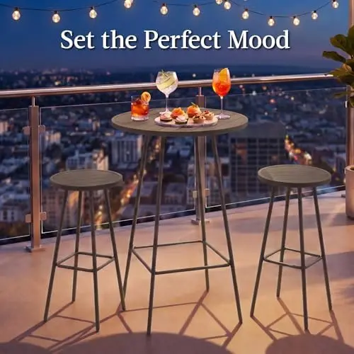 Patio Bar Set 4