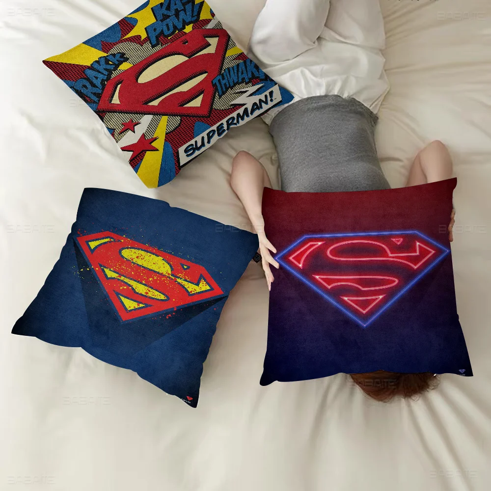 S-Sup-ermanes Stitch Lucky Dragon Pillow Cover Sofa Cushion Cover Home Room Decoration Children Gift image 3