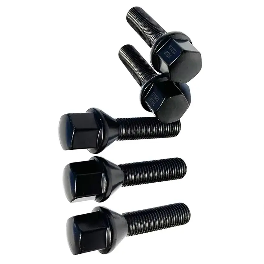 M12x1.25 bolts 17mm 8PCS/SET hex Cone seat aftermarket wheel bolts for Fiat 500c FIAT 500s Fiat 4 Lancia ypsilon hybrid Panda