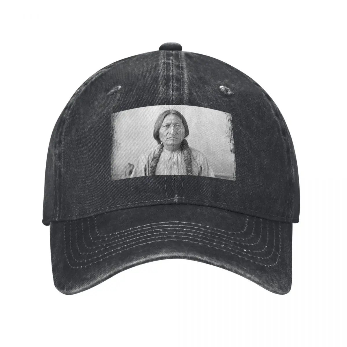 Sitting Bull Hunkpapa Lakota leader Standing Rock United States USA Aboriginal Picture black and white HD High Qual Baseball Cap