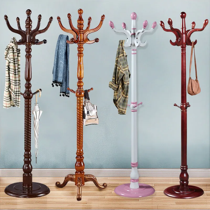 

rack Nordic ins floor hanger bedroom Internet celebrity European princess simple modern solid wood wood hanger hanger