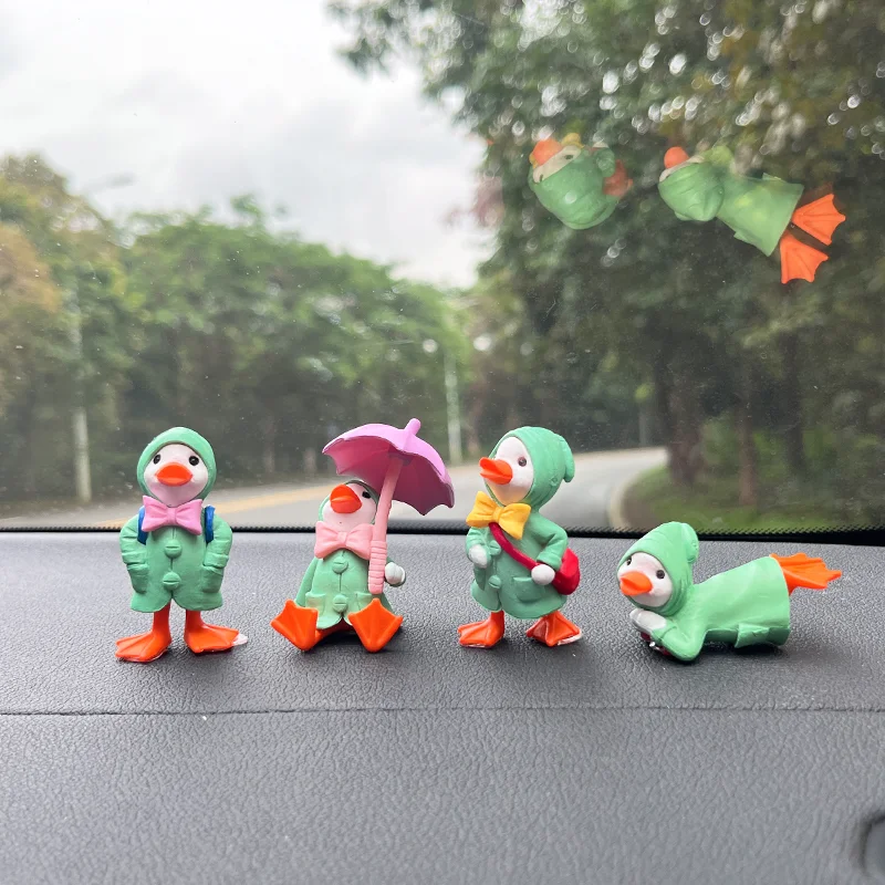 Mini Car Duck Ornament Car accessories Dashboard Toy Ducklings Auto decorate the interior with cute decorations