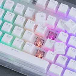 MAIMOOO Russian Layout Pudding Keycaps 117/141 Keys PBT Material Translucent Keycap for DIY Mechanical Keyboards Key Caps