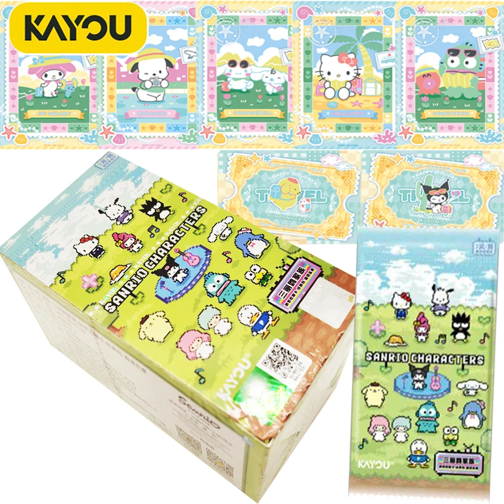 

KAYOU оригинальные коллекционные карты Sanrio, классические аниме, мультяшные звезды, высокое качество, изысканные периферийные карты для хобби, подарки на день рождения