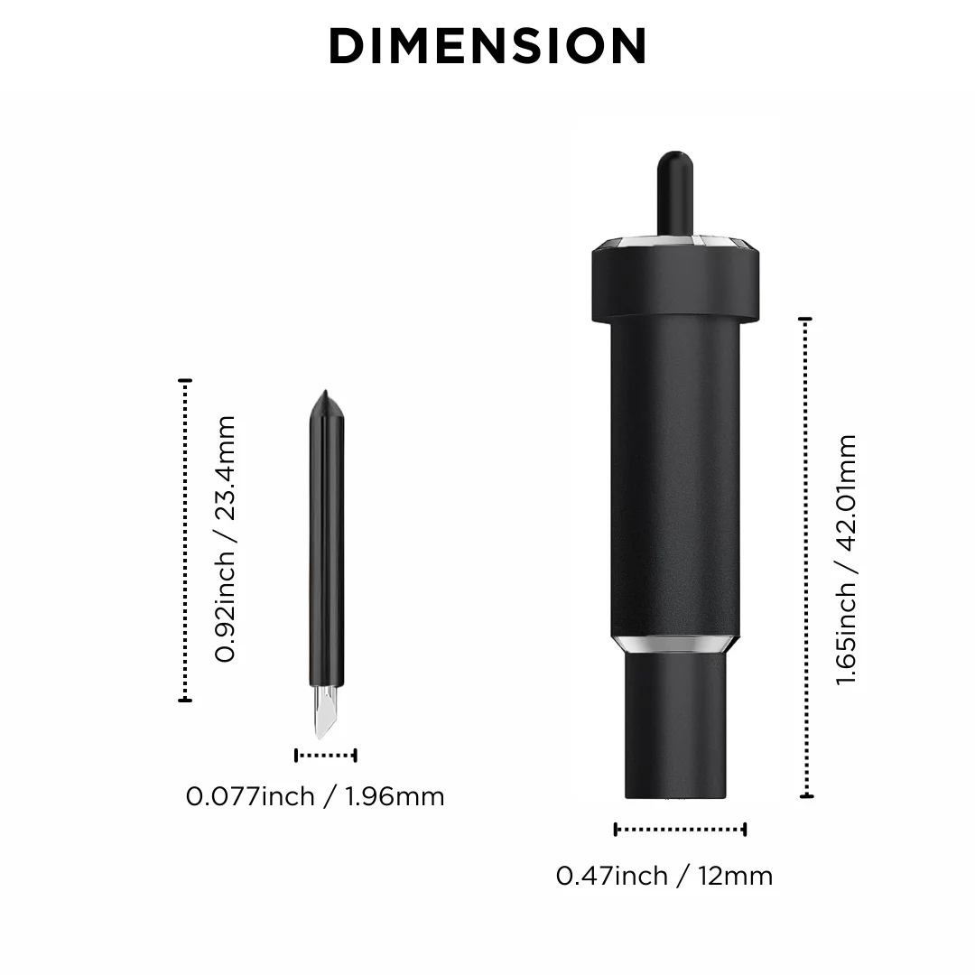 Deep Cut Housing 3 Pcs Deep Point Blade for Explore Air One/Air/Air 2/Air 3/Maker/Maker 3 Cutting Materials for Crafts