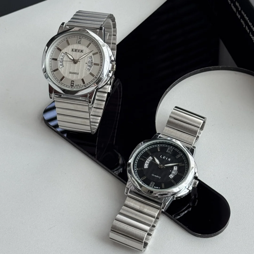 بسيطة رجال الأعمال الفولاذ المقاوم للصدأ ساعة كوارتز العلامة التجارية ساعات رجالية رجل التقويم ساعة يد رياضية ساعة الذكور reloj hombre