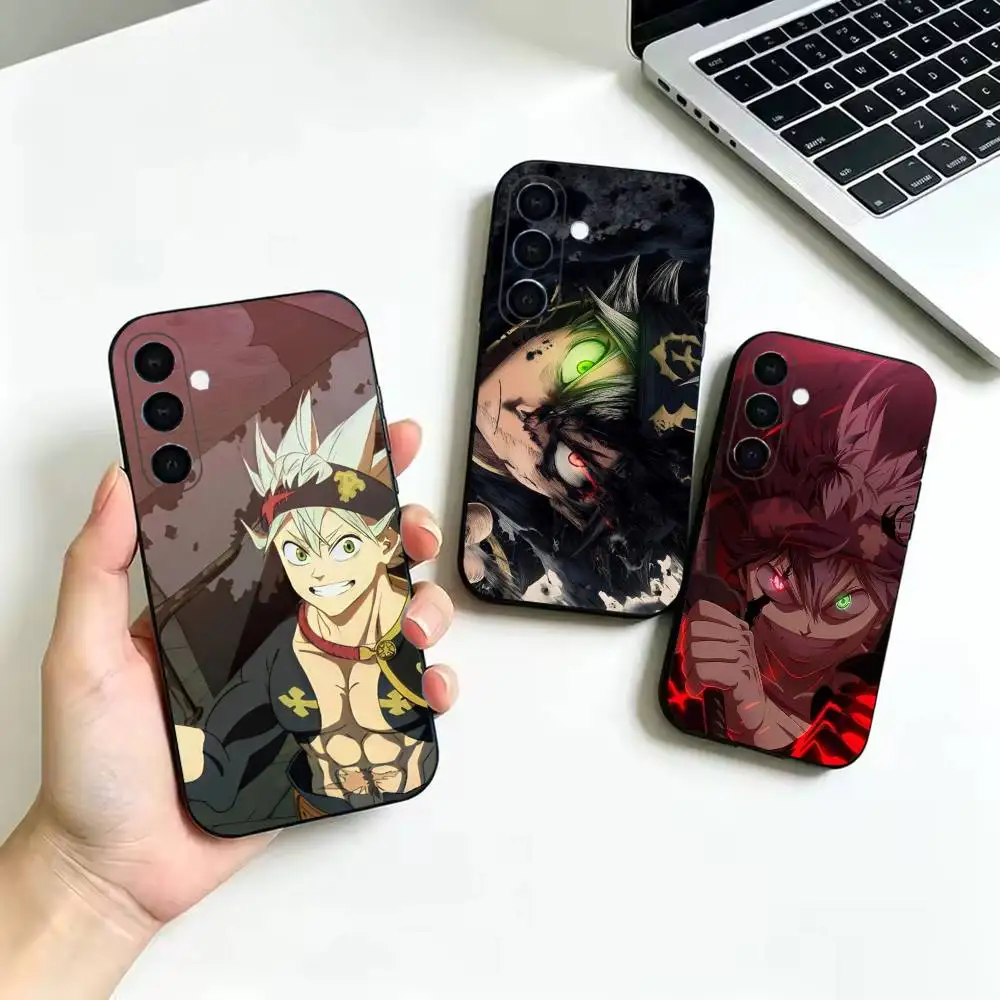 Black Clover Asta Demon Form Phone Case For Samsung Galaxy  A52 42 32 22 12 02S 72 73 51 41 31 21S 71 ,Soft Silicone Black Cover