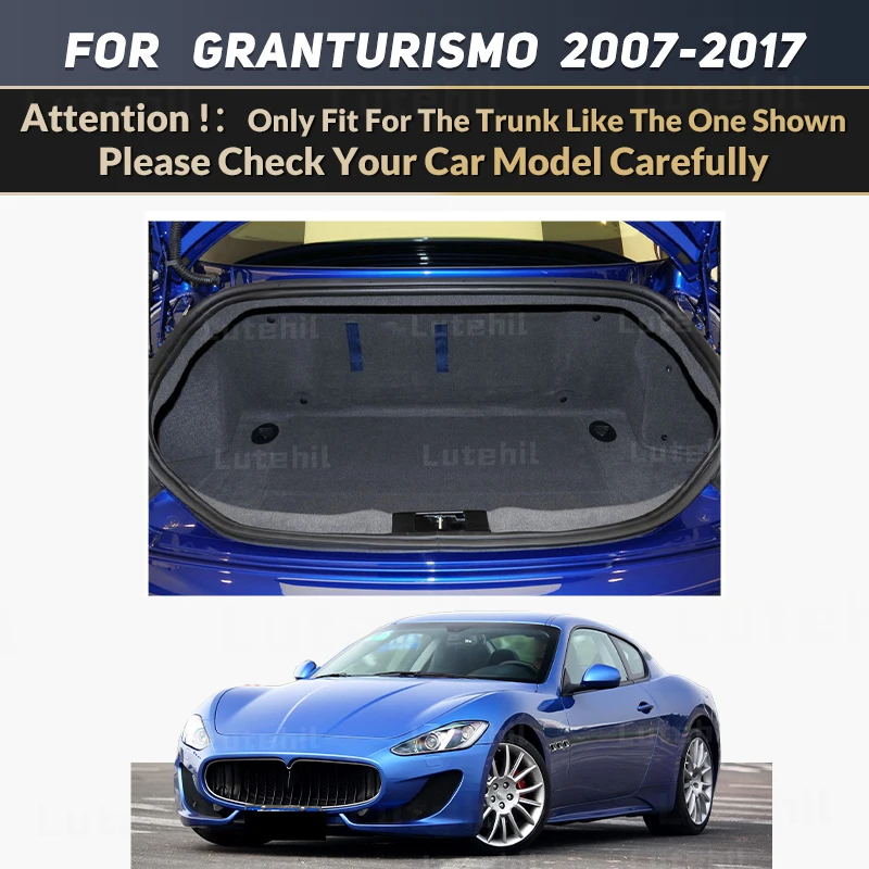 For Maserati GranTurismo（GT） Hardtop 2007-2017 16 15 14 13 12 11 10 09 08 Auto Full Coverage Trunk Mat Cargo Liner  Accessories