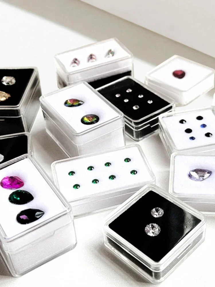 Boîte à bijoux, emballage, boîte à bijoux, conteneur de rangement, boîte à pierres précieuses en acrylique pour exposition, Collection personnelle, emballage de vente au détail