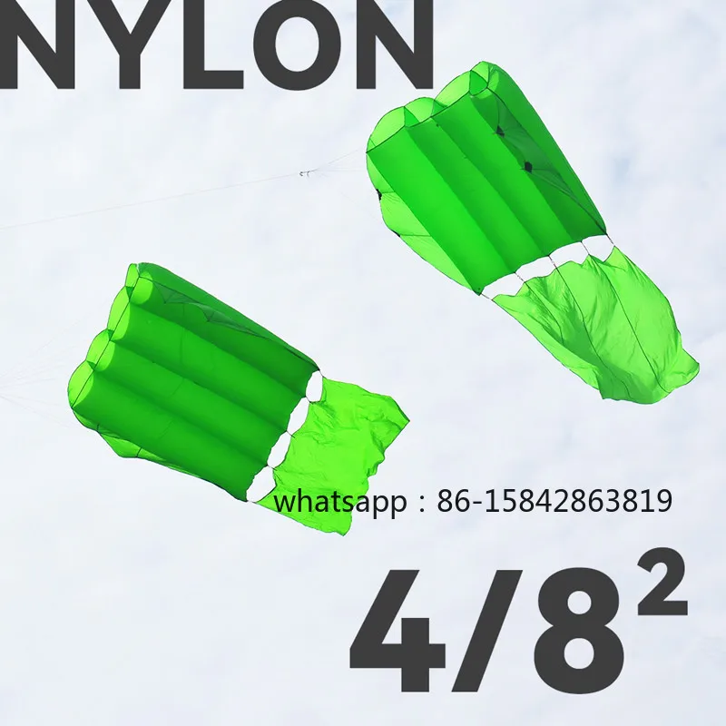 Breezemoon Large Soft Parachute Kite, Nylon Inflatable Pendant Outdoor Flying Toy